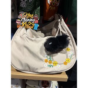 Studio Ghibli My Neighbor Totoro Floral Totoro Nylon Crossbody Bag with Charm